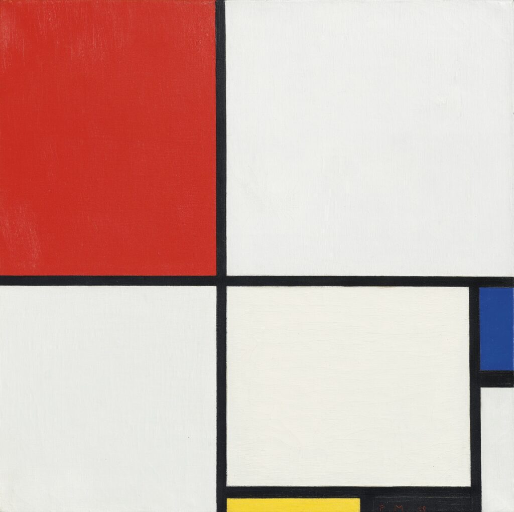 Une saison culturelle avec une thématique forte 2025-2026 1 Piet Mondrian Composition No. III with red blue yellow and black 1929
