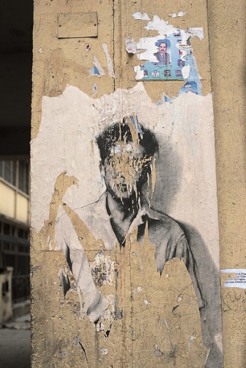 La guerre d’Algérie mise en question par Jean Genet (Les Paravents, 1966) et Ernest Pignon Ernest (Portrait de Maurice Audin) 10 2003 AUD 05