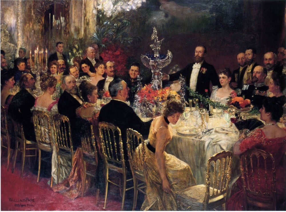 Celebration At The Leichner Residence peinture de Friedrich Georg William Pape