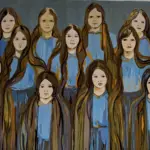 Dualité Créative au Grand Palais : Eva Jospin et Claire Tabouret 11 Photo 10 Claire Tabouret Tapisserie Almine Rch