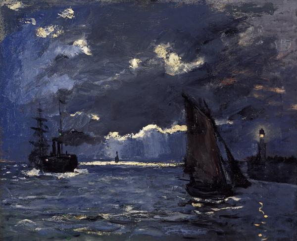 Claude Monet A Seascape Shipping by Moonlight NG 2399 National Galleries of Scotland