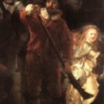 Rembrandt The Nightwatch detail WGA19152